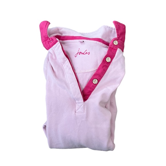 Joules Womens Pink Pullover V Neck With Buttons Size Small UK Womens - Picture 12 of 12